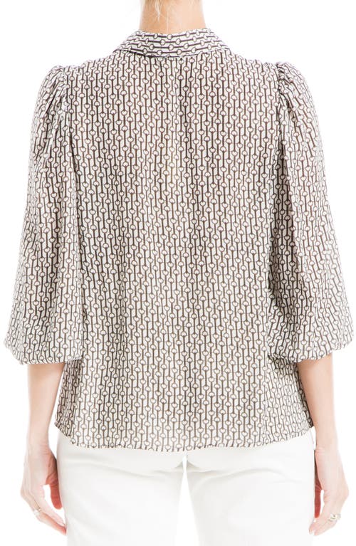 Max Studio 3/4 Sleeve Blouse In Cmkhamdc