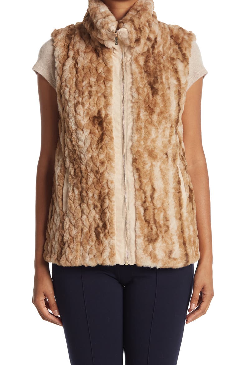 Faux Fur Vest, Alternate, color, LT. MINK