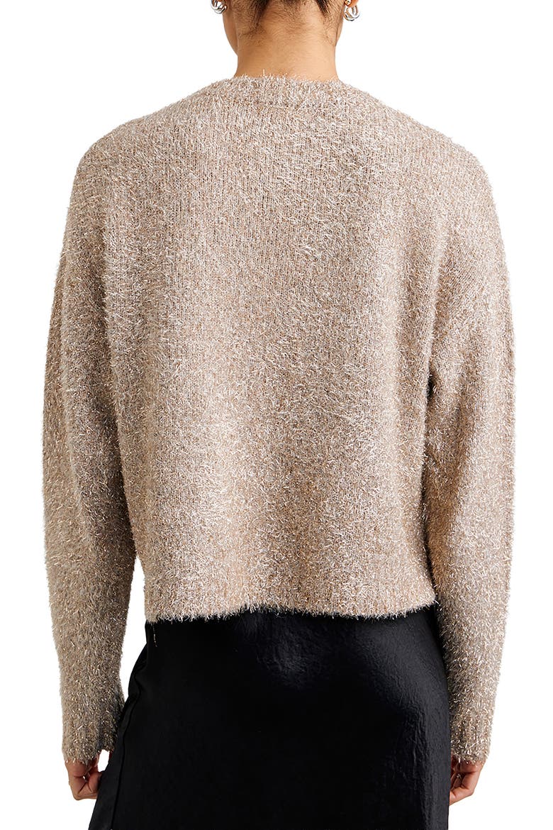 Slouchy Sweater, Alternate, color, GOLD SHIMM
