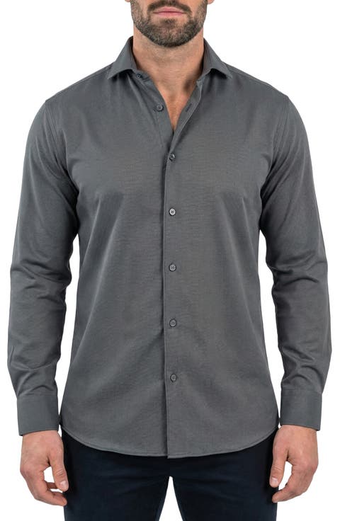 Einstein Long Sleeve Stretch Dress Shirt