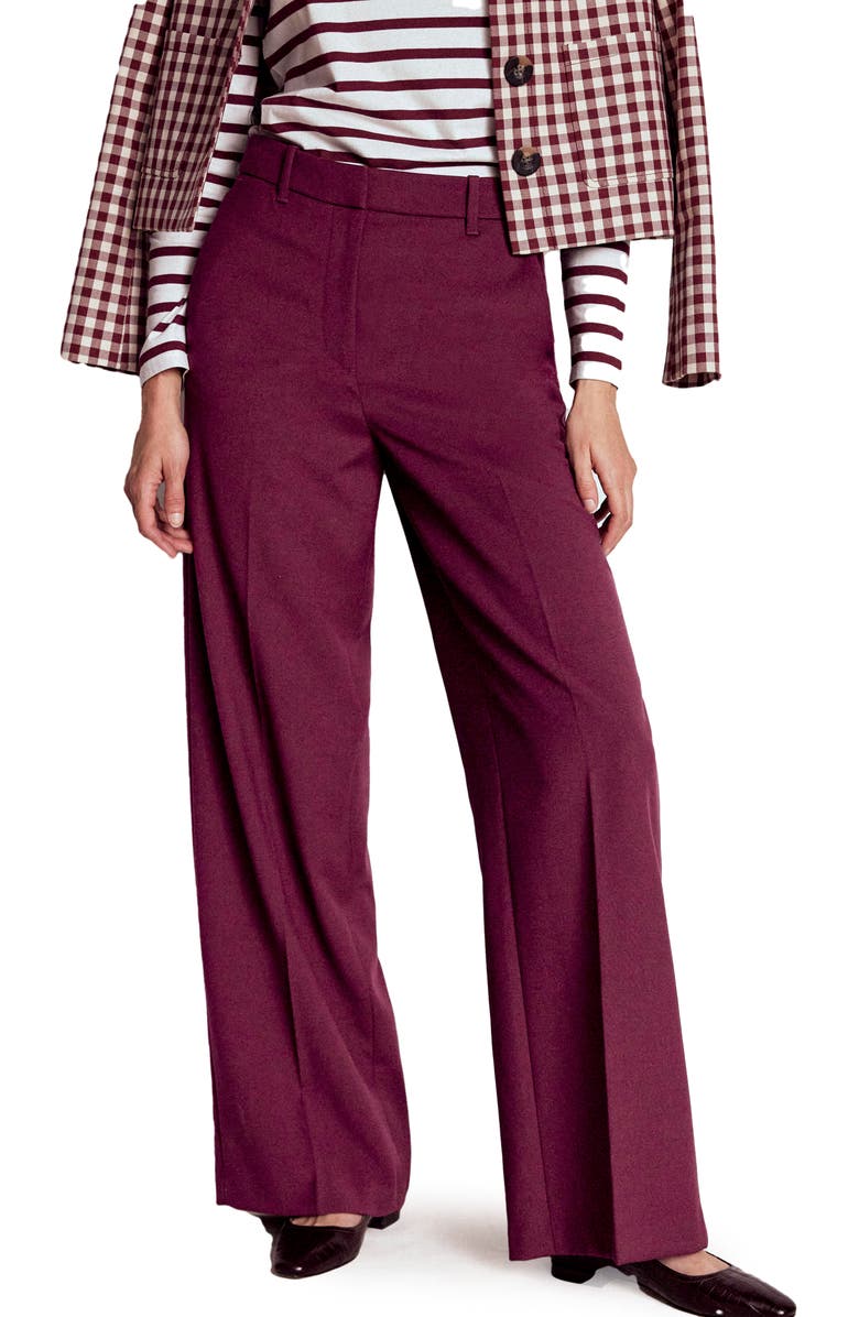 Boden Belgravia Straight Leg Pants, Main, color, Deep Wisteria