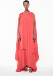 Leem Cape Detail Maxi Kaftan