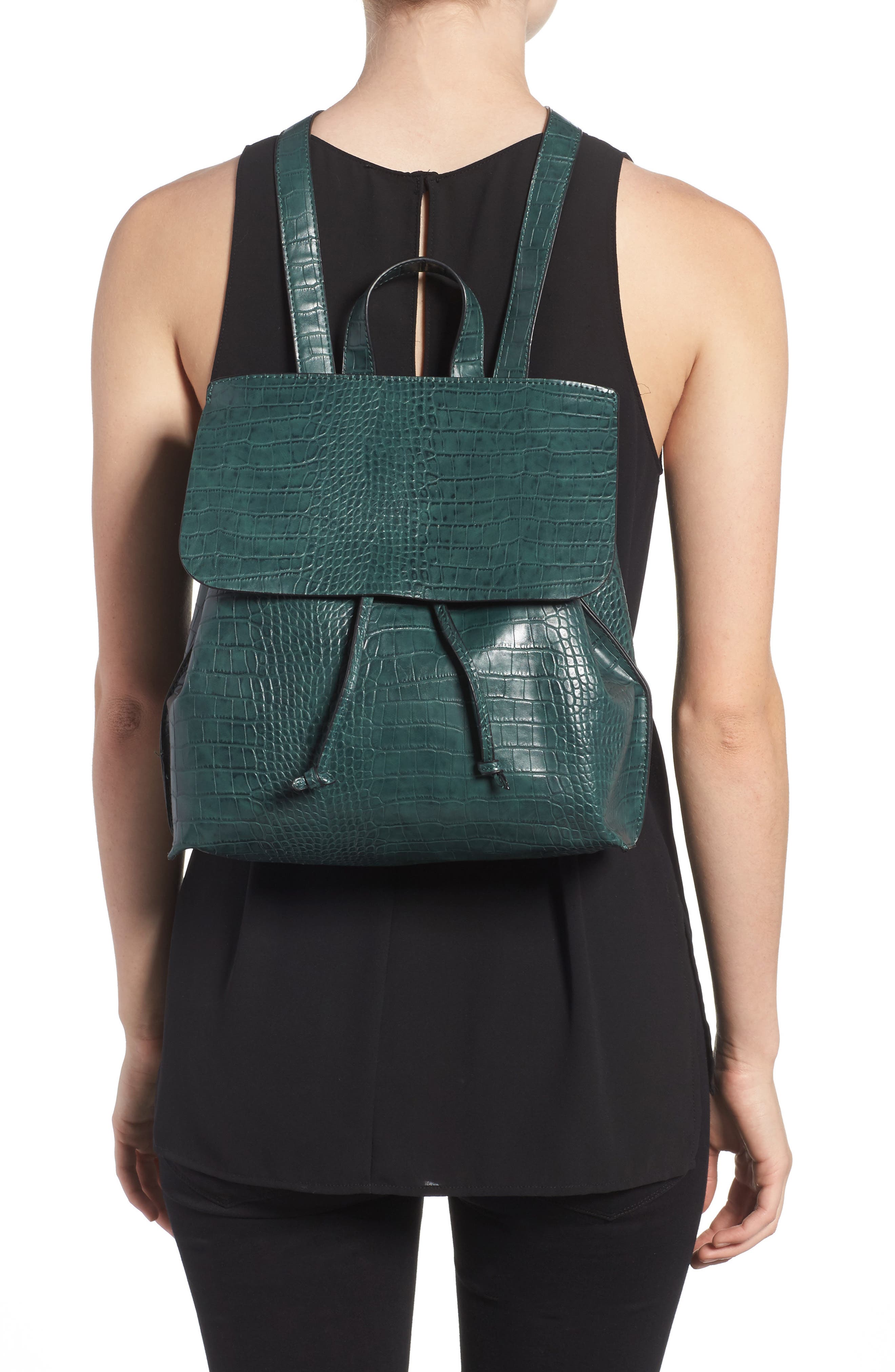 Sole Society Selena Faux Leather Backpack, Alternate, color, 