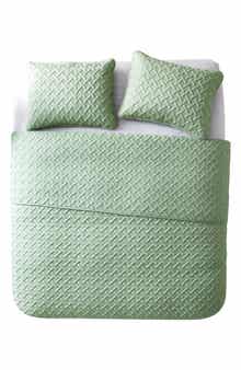 VCNY HOME Nina Embossed Basketweave Quilt Set - Twin