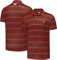 Columbia Men's Columbia Orange Oregon State Beavers PFG Super Terminal Tackle™ Omni-Shade™ Stripe Polo