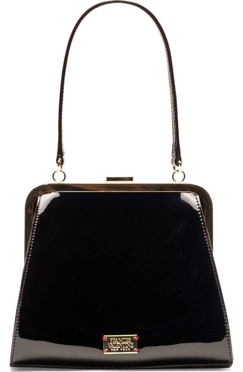 Frances Valentine Lulu Leather Frame Clutch, Main, color,