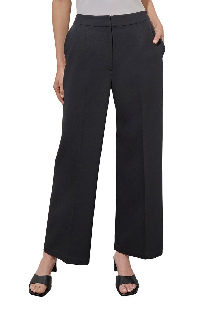 Ming Wang Wide Leg Pants, Main, color, Black