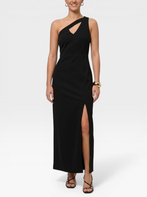 Lara One-Shoulder Cutout Maxi Dress