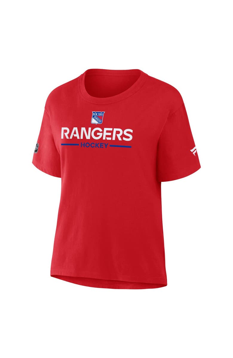 FANATICS Women's Fanatics Red New York Rangers Authentic Pro Primary T-Shirt, Alternate, color, Red