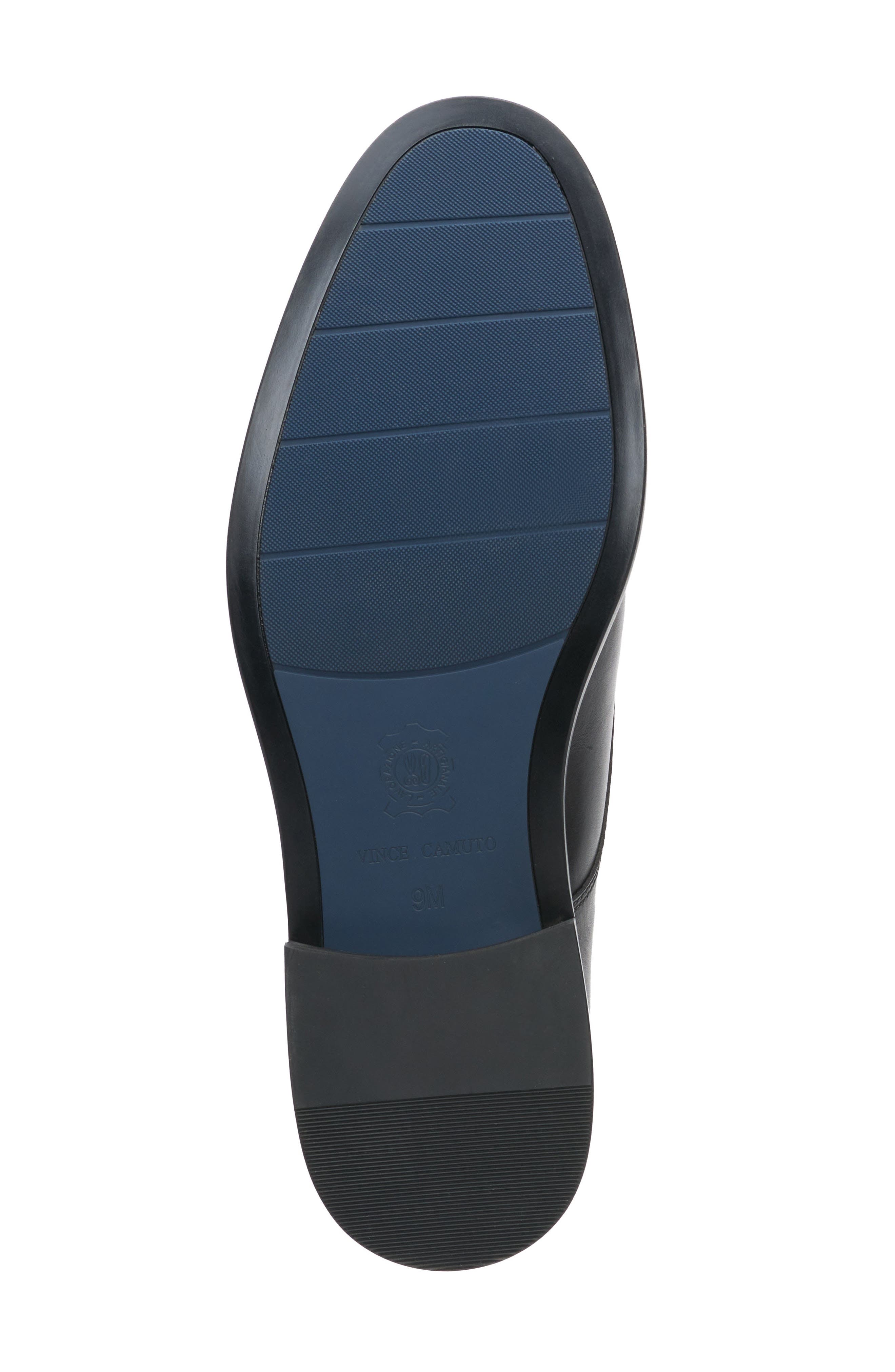 Vince Camuto Lyre Leather Derby, Alternate, color, Black/Black Shhgrg