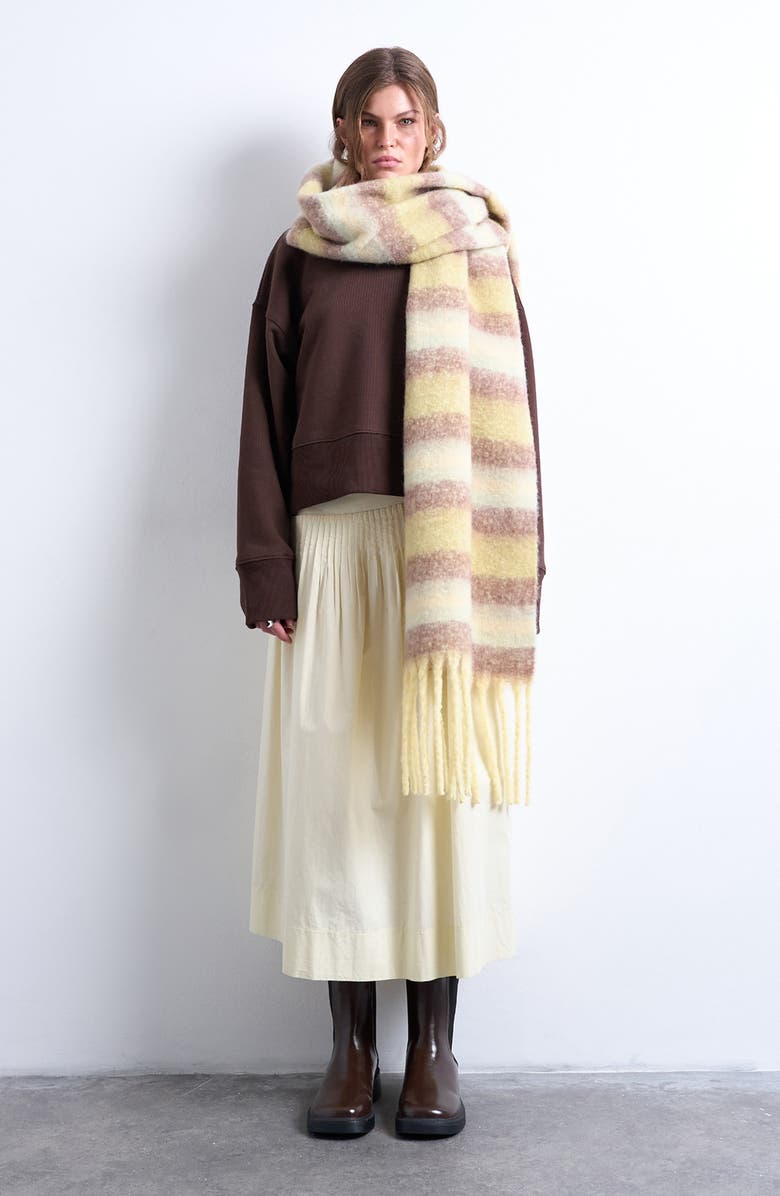 Topshop Sydney Stripe Blanket Scarf, Main, color,