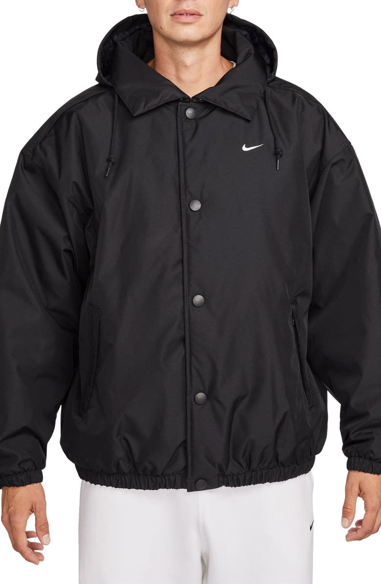 Nike Solo Swoosh Water Repellent Puffer Jacket, Main, color, 