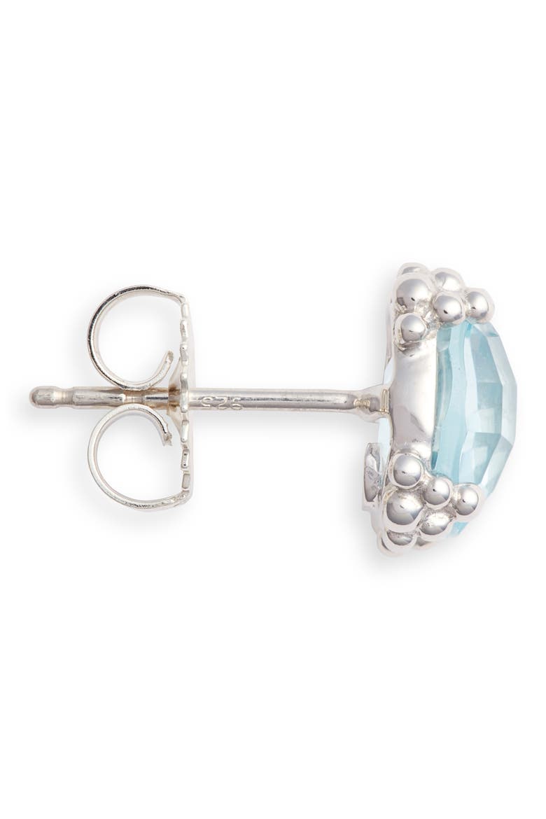 Small Cluster Topaz Stud Earrings, Alternate, color, BLUE TOPAZ