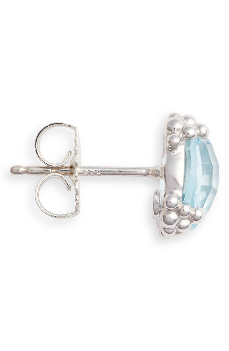 Anzie Small Cluster Topaz Stud Earrings, Alternate, color, Blue Topaz