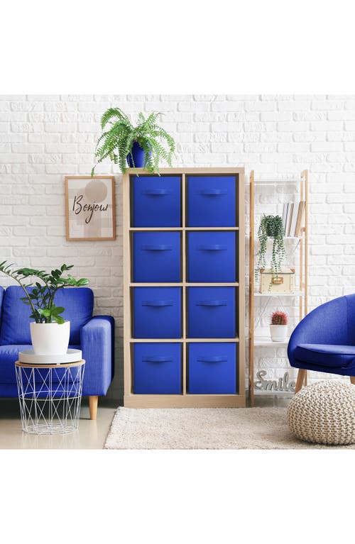 Sorbus 8-pack Collapsible Storage Cube In Royal Blue