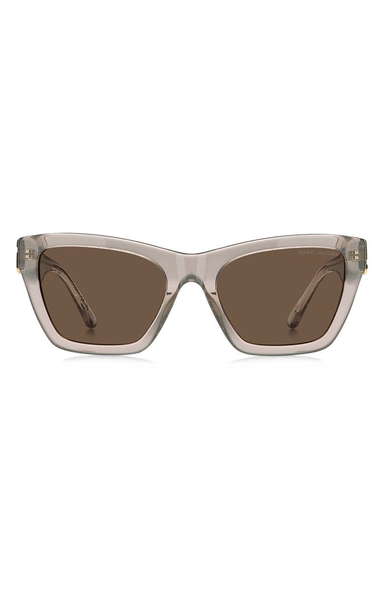 Marc Jacobs 54mm Cat Eye Sunglasses, Main, color, Beige/ Brown