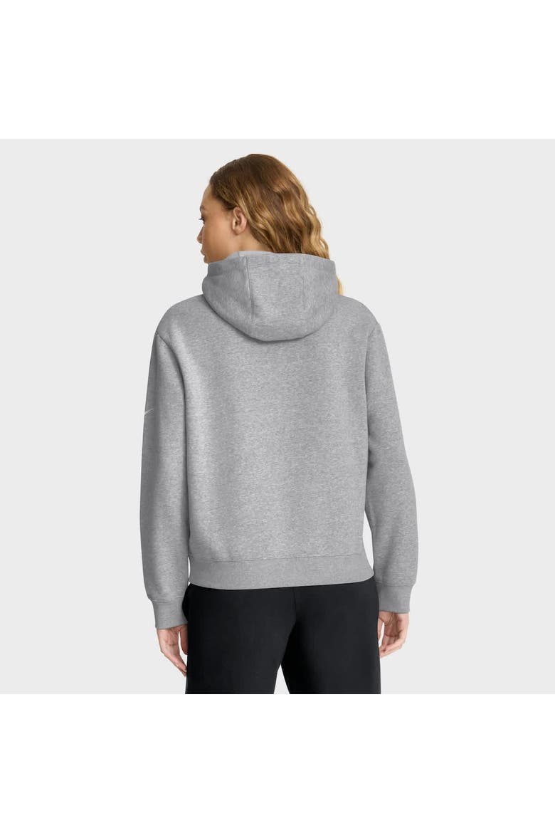 Women's Nike Heather Gray New England Patriots Club Fleece Pullover Hoodie, Alternate, color, Heather Gray