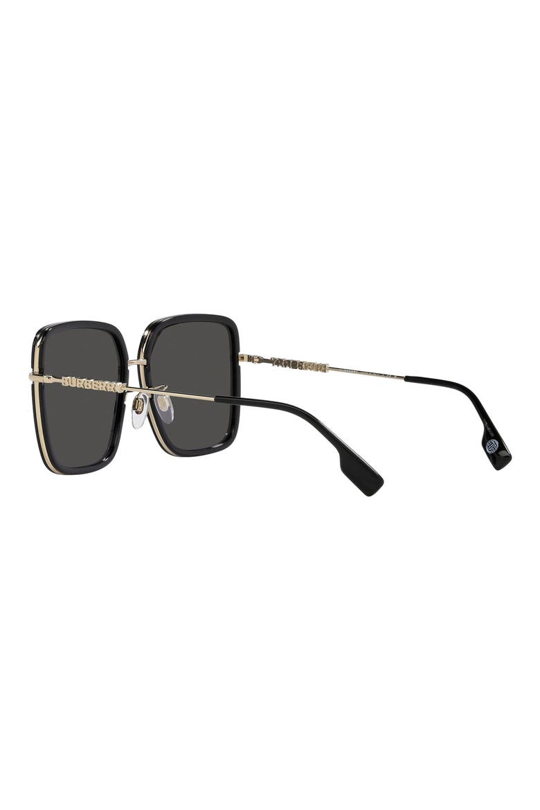 Benedict 59mm Pilot Sunglasses, Alternate, color, BLACK