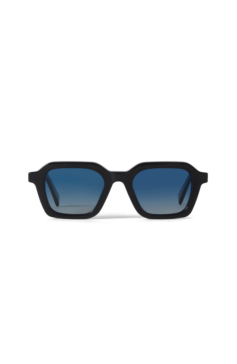 French Kiwis Eyewear Lennox Sunglasses, Main, color, Black