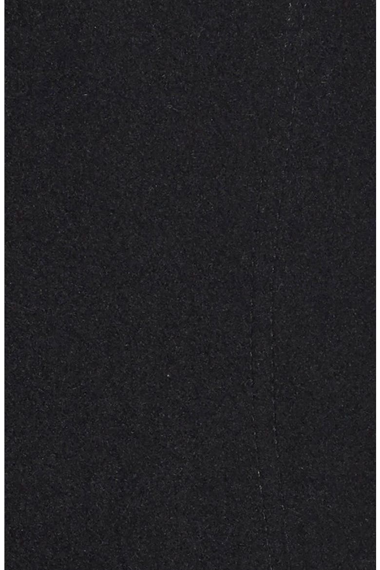Long Wool Blend Peacoat, Alternate, color, BLACK