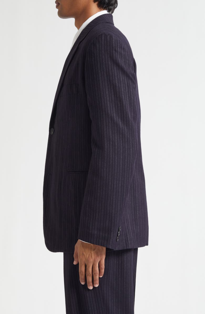 Yohji Yamamoto Single Breasted Blazer, Alternate, color, Black