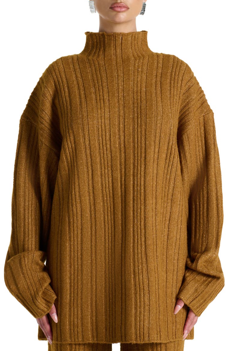 Oversize Funnel Neck Sweater video