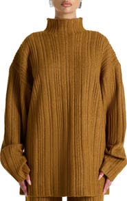 Naked Wardrobe Oversize Funnel Neck Sweater