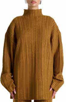 Naked Wardrobe Oversize Funnel Neck Sweater