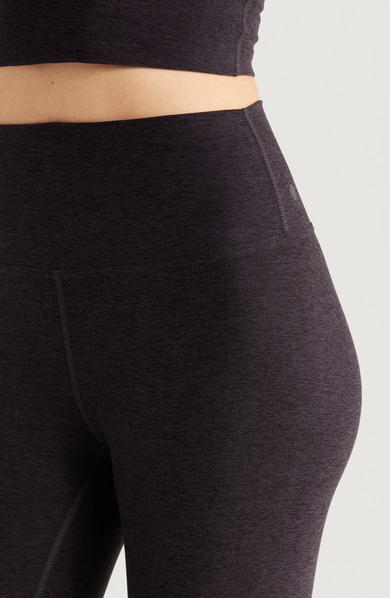 Zella Renew Mélange High Waist Leggings, Alternate, color, Black Melange