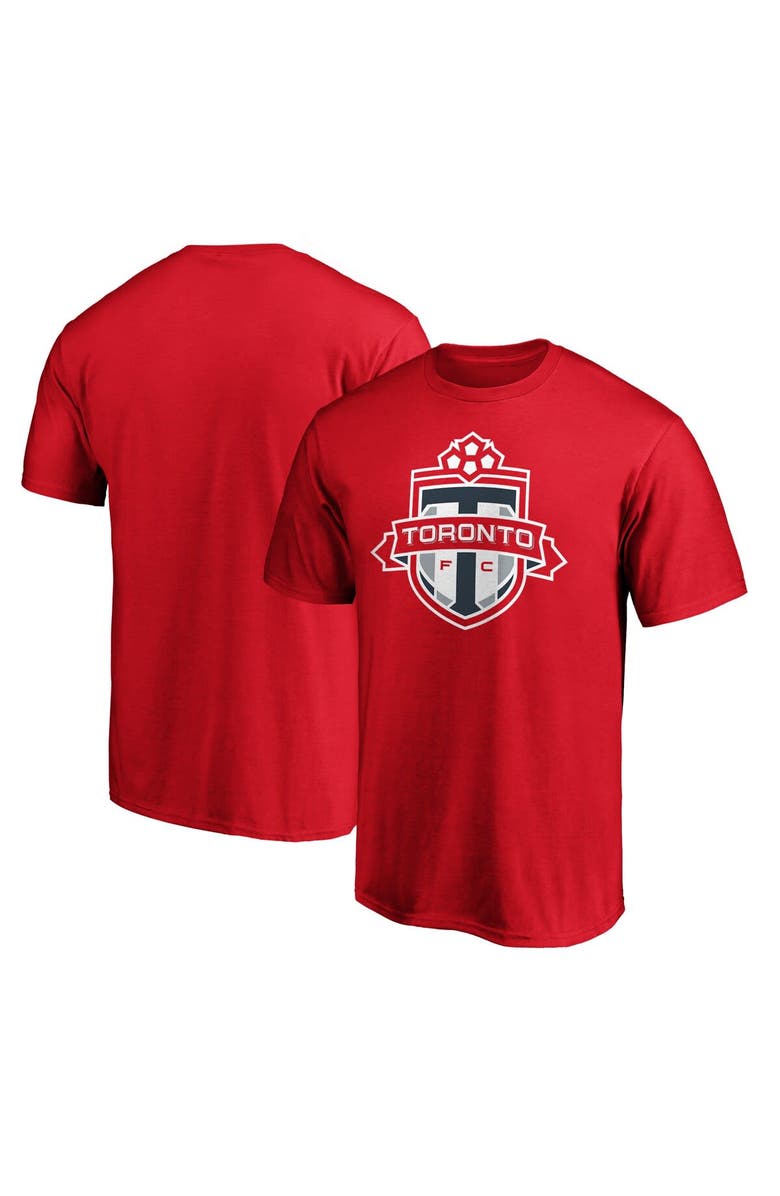 FANATICS Men's Fanatics Branded Red Toronto FC Logo T-Shirt, Alternate, color, Red