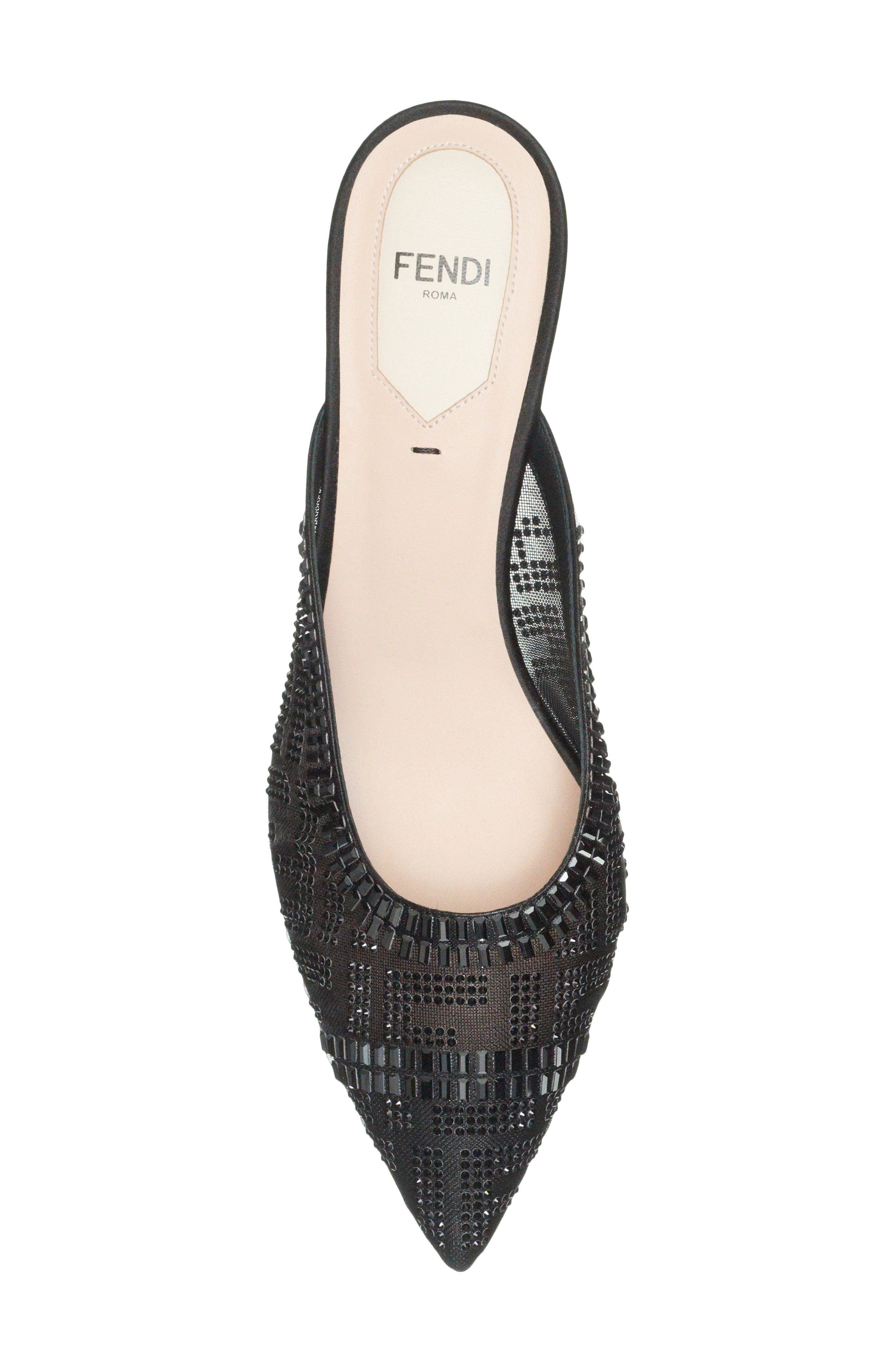 Fendi Colibri Embellished Mule, Alternate, color, 