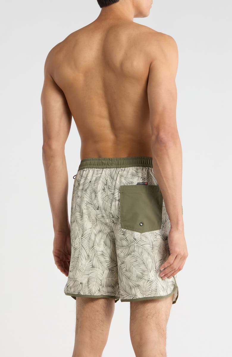 Quiksilver Tackle Volley Swim Shorts, Alternate, color, Dusty Olive