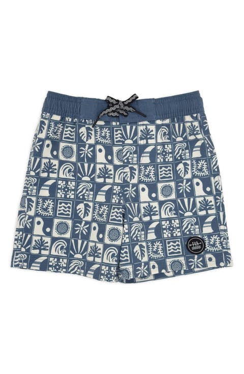 Kids
 Print Board Shorts (Big Kid)