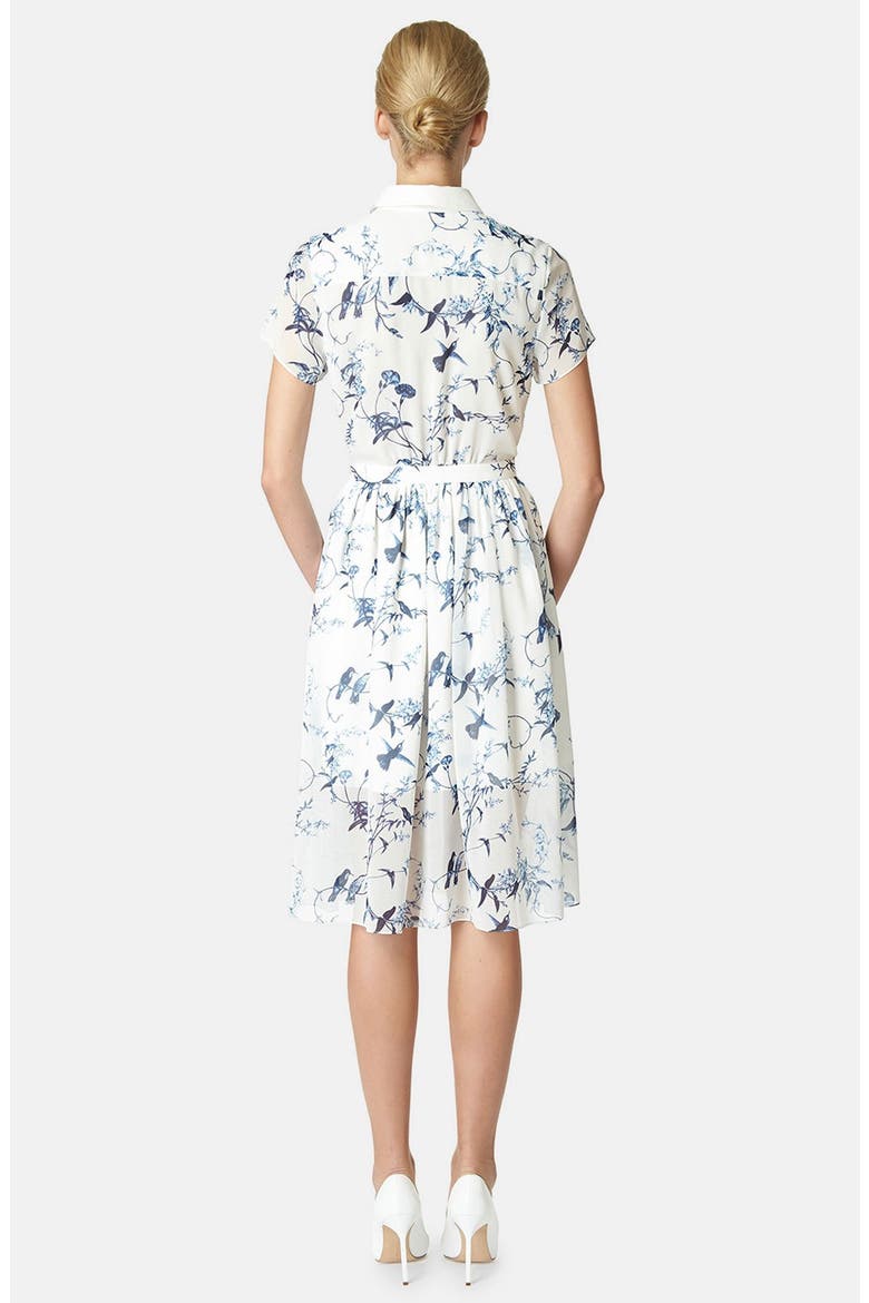 'Colette' Chiffon Dress, Alternate, color, IVORY MULTI