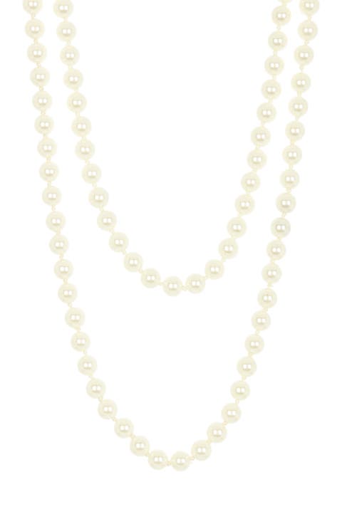 Layered Faux Pearl Necklace