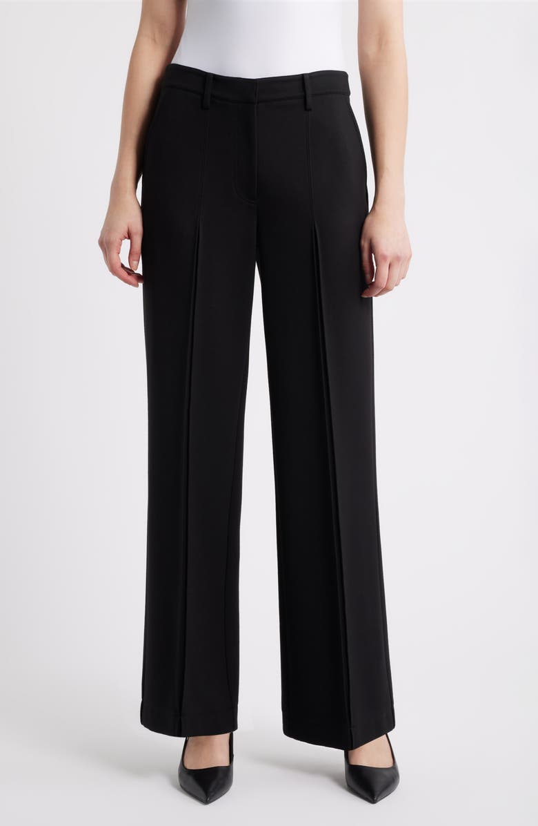 Elie Tahari The Saddy Inverted Pleat Wide Leg Pants, Main, color,