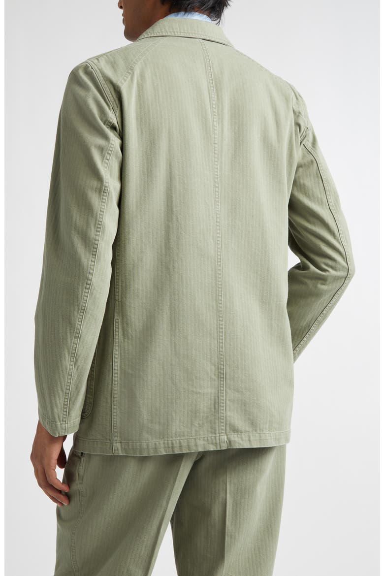 Games Cotton Herringbone Blazer, Alternate, color, OLIVE