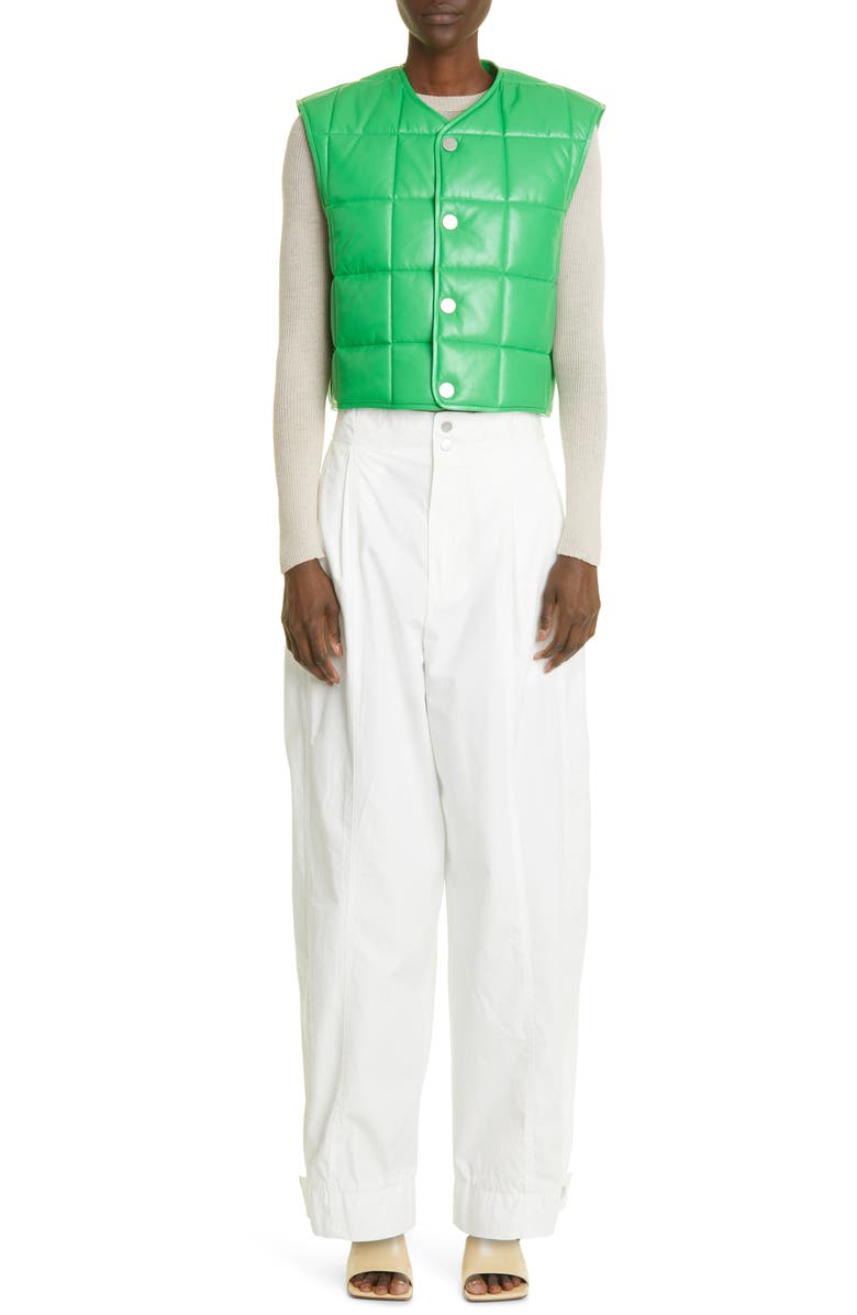 Bottega Veneta Quilted Leather Vest, Alternate, color,