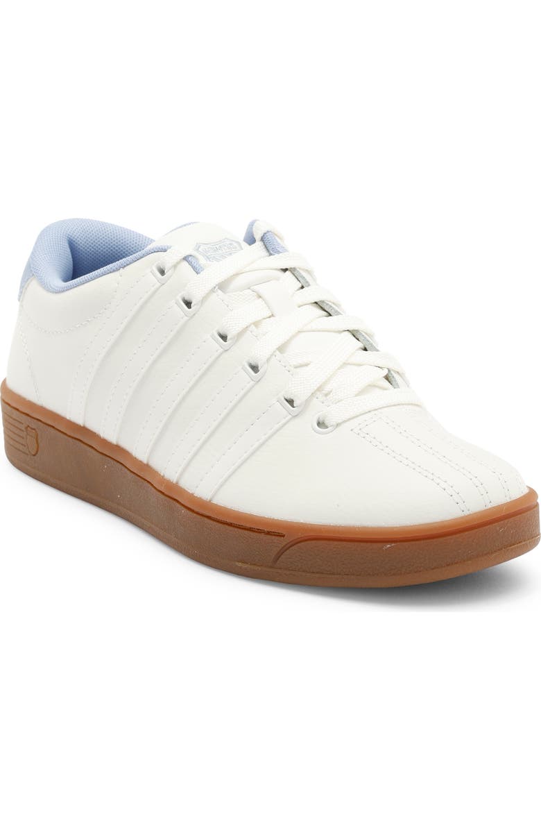 K-Swiss Court Pro II CMF Leather Sneaker, Main, color, Blanc/ Brunnera Blue/ Gum-M