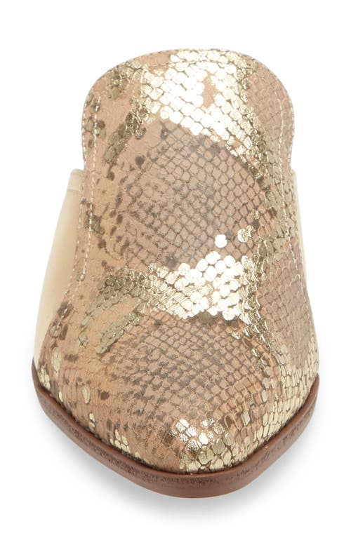 42 Gold Rue Loafer Mule In Neutral