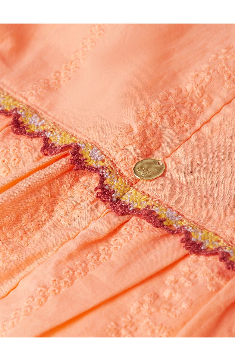 Scotch & Soda Kids' Eyelet Cotton Dress, Alternate, color, Papaya Punch