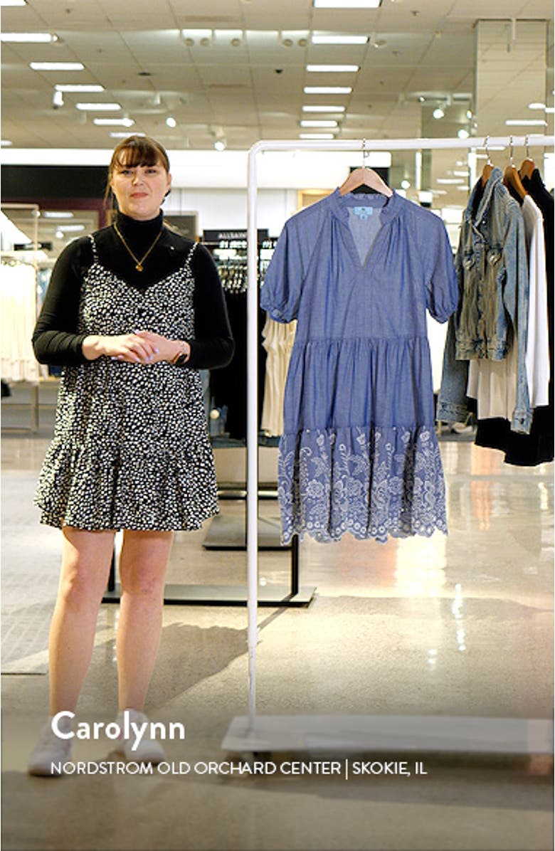 Embroidered Chambray Dress, sales video thumbnail