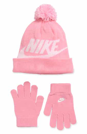 Nike Kids' Swoosh Pompom Beanie & Gloves Set