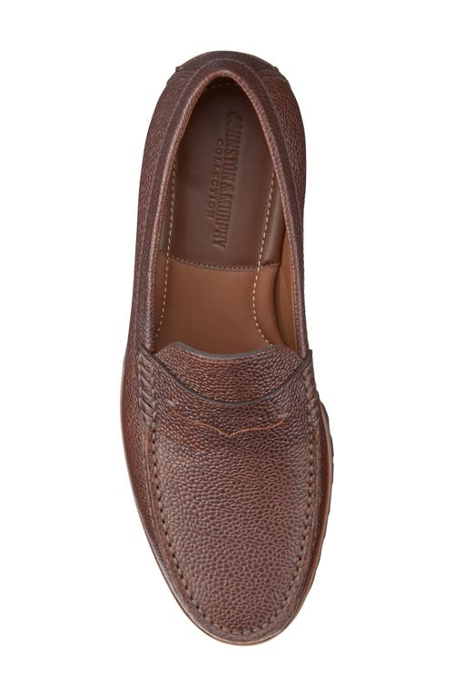 Johnston & Murphy Collection Baldwin Lug Penny Loafer In Brown