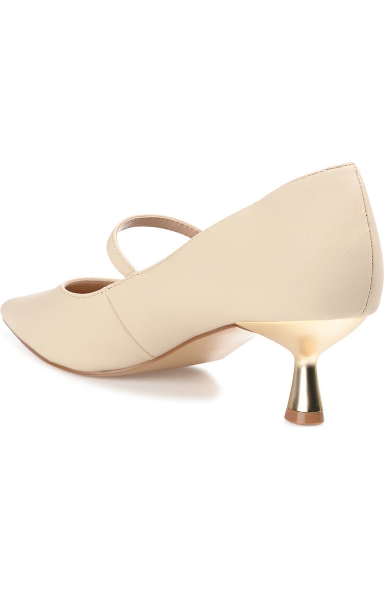 Journee Collection Manza Pointed Toe Pump - Wide Width, Alternate, color, Beige