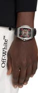 Off-White Beat Skeleton Dial Automatic Watch, 44mm x 51.5mm