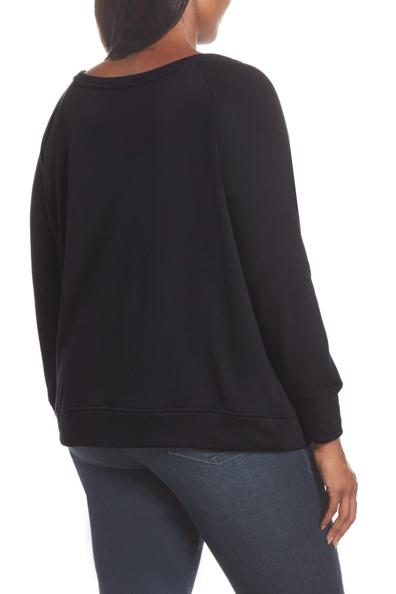 Gibson Slouch Sweatshirt, Alternate, color, BLACK