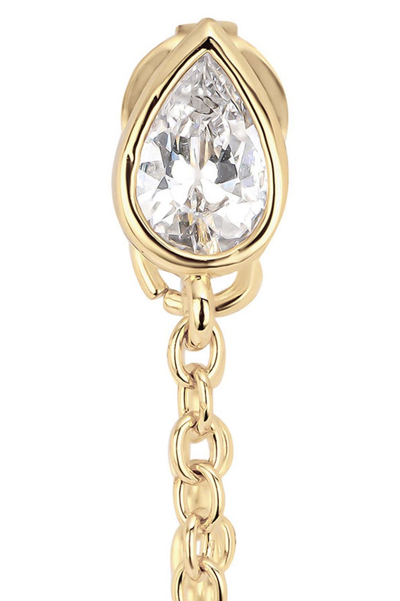 Modern Muse CZ Drop Earrings, Alternate, color, GOLD