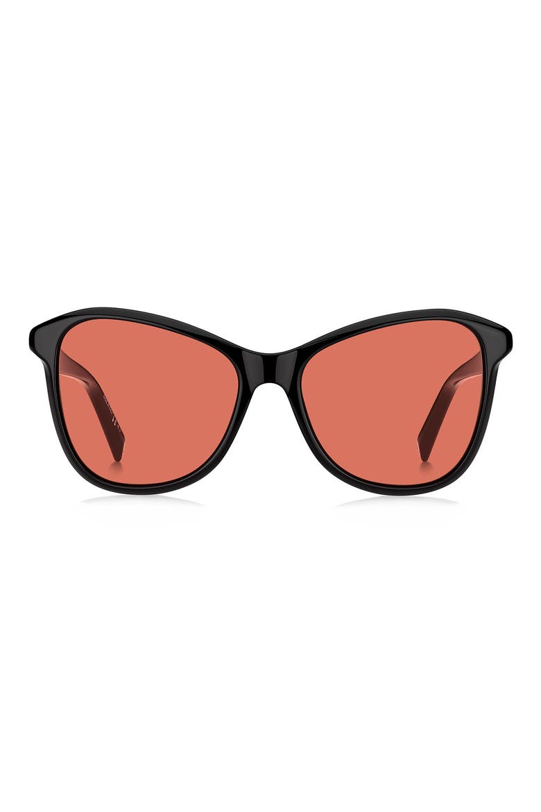 56mm Gradient Cat Eye Sunglasses, Main, color, BLACK PINK