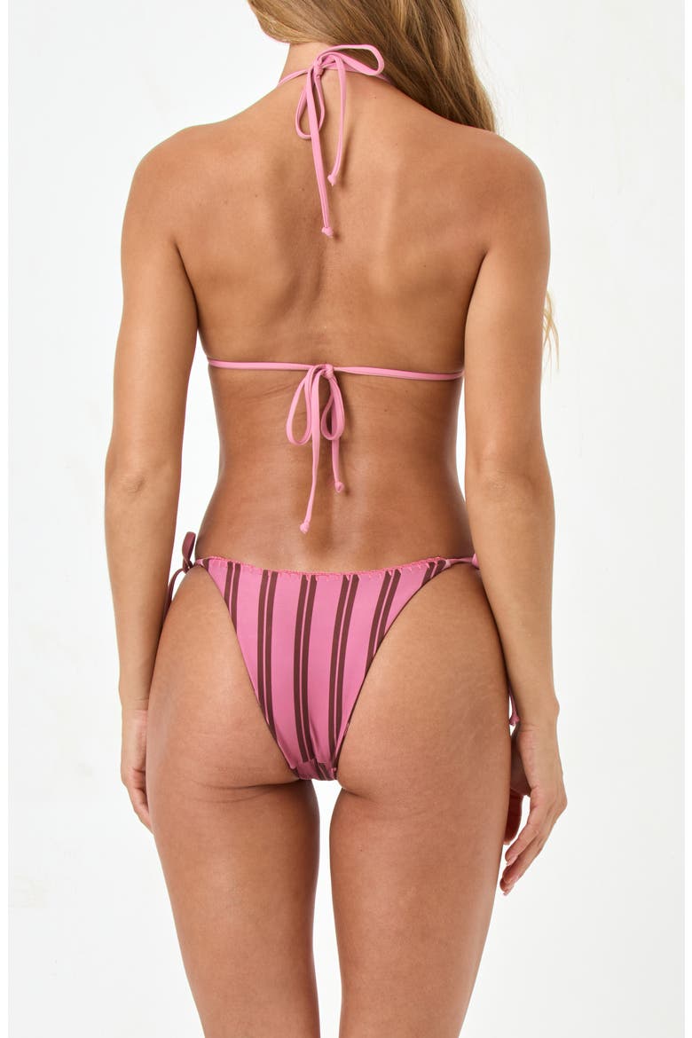 Samba Embroidered Trim Bikini Top, Alternate, color, STRIPE SIDE/ ALOTTA POLKA DOT